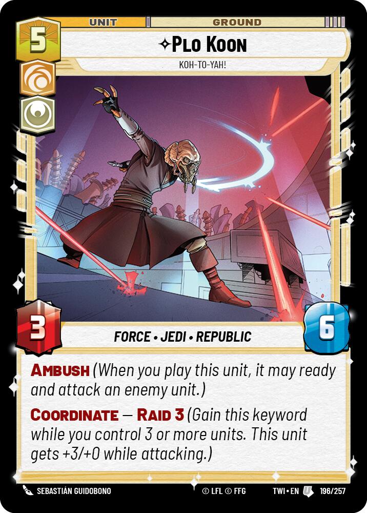 Plo Koon - Koh-to-yah! (196/257) (196/257) [Twilight of the Republic] | Fandemonia Ltd