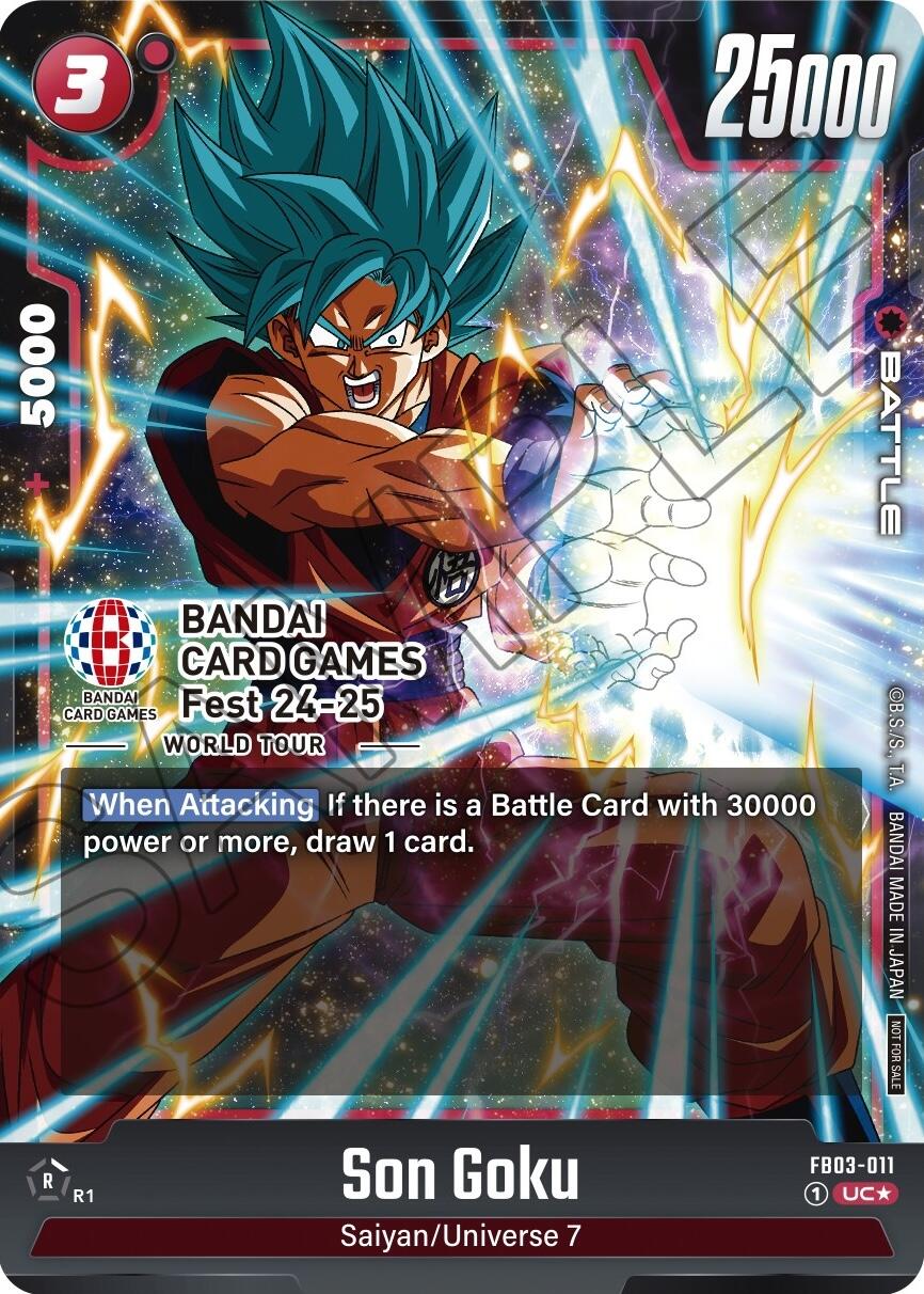 Son Goku (FB03-011 - BANDAI Card Games Fest 23-24 World Tour) [Fusion World Promotion Cards] | Fandemonia Ltd