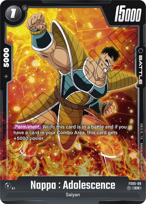 Nappa : Adolescence (Bonus Pack Alternate Art) [Starter Deck: Bardock] | Fandemonia Ltd