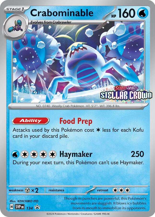 Crabominable (SVP134) [Scarlet & Violet: Black Star Promos] | Fandemonia Ltd