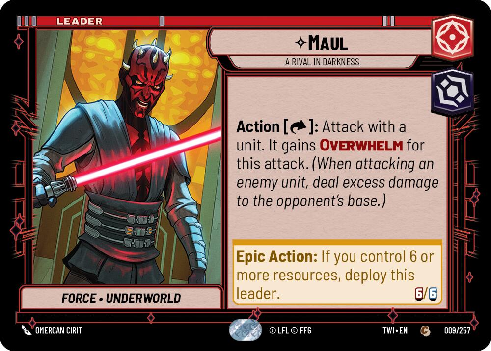 Maul - A Rival in Darkness (009/257) (009/257) [Twilight of the Republic] | Fandemonia Ltd
