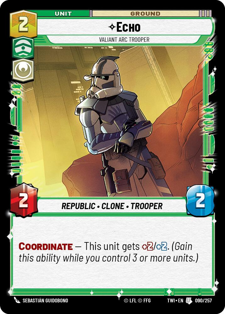 Echo - Valiant Arc Trooper (090/257) (090/257) [Twilight of the Republic] | Fandemonia Ltd