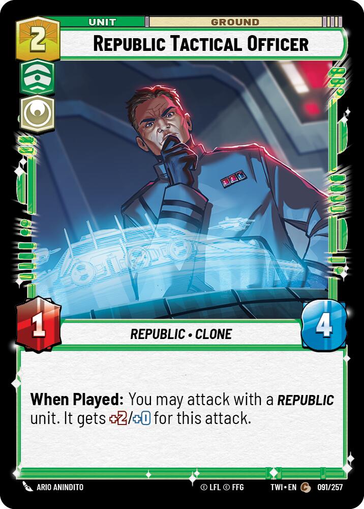 Republic Tactical Officer (091/257) (091/257) [Twilight of the Republic] | Fandemonia Ltd