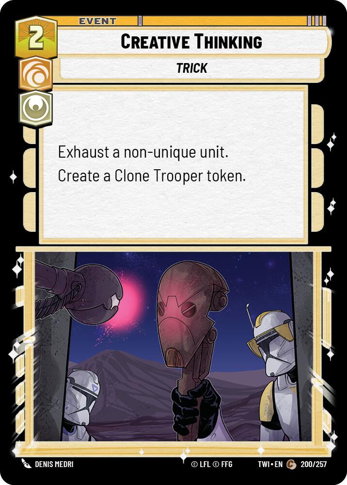 Creative Thinking (200/257) (200/257) [Twilight of the Republic] | Fandemonia Ltd