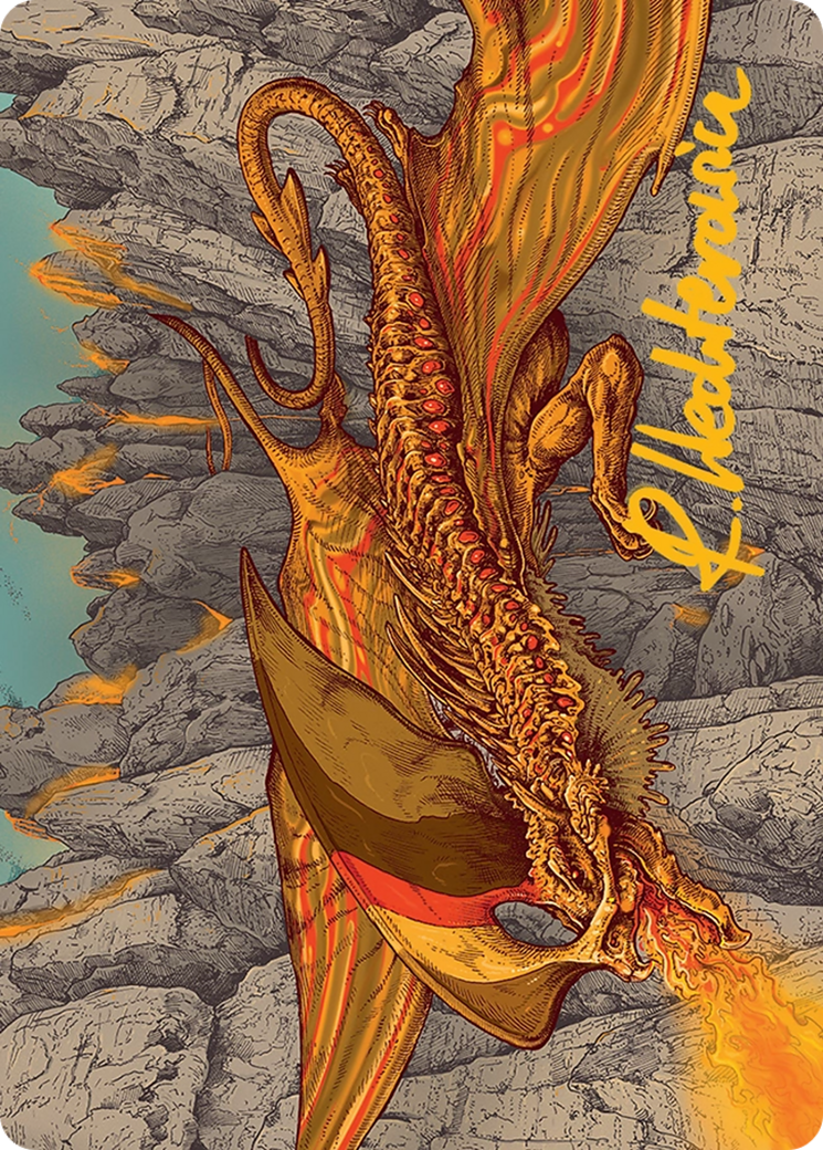 Magmatic Hellkite Art Card (34/54) [Tarkir: Dragonstorm Art Series] | Fandemonia Ltd