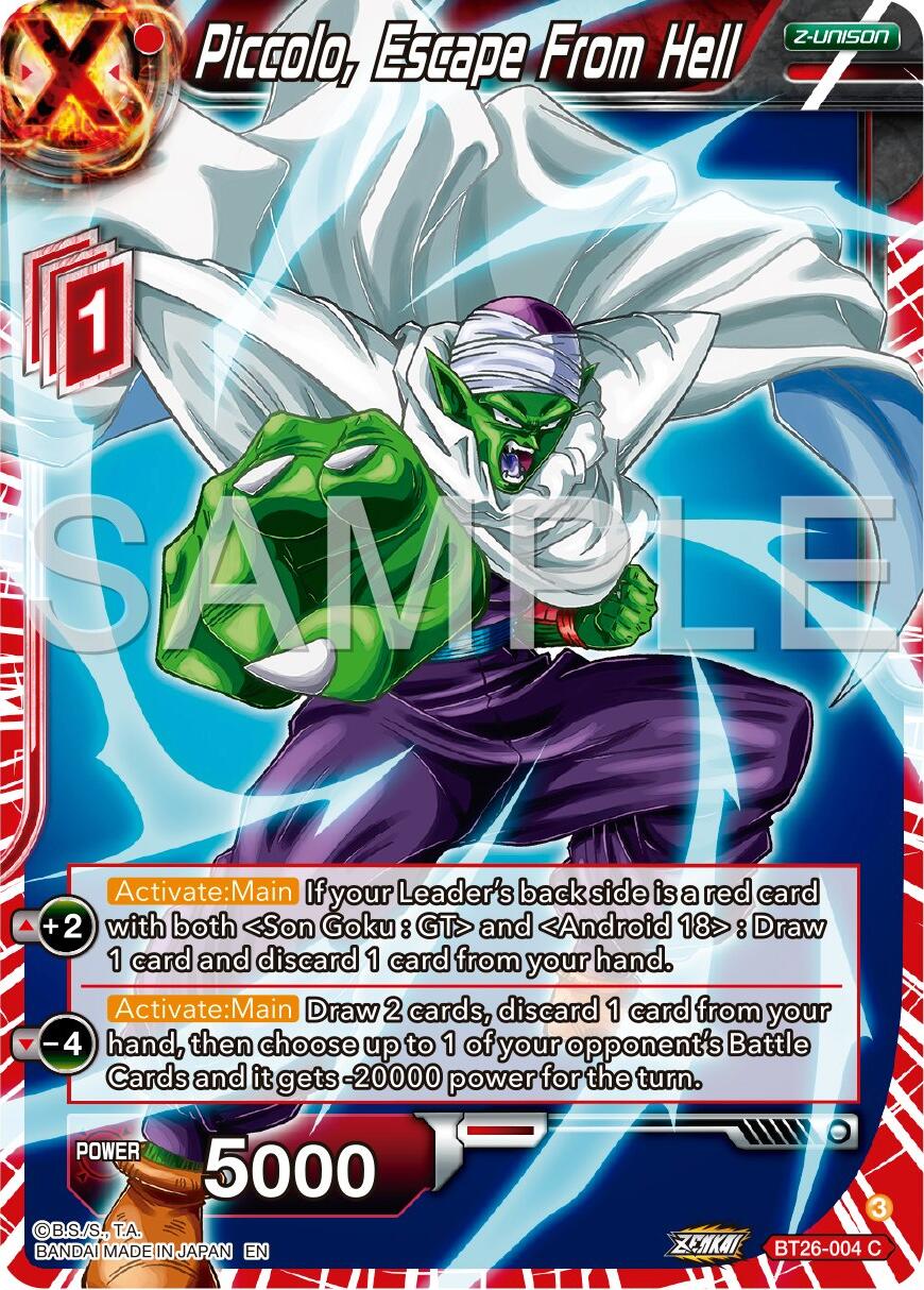 Piccolo, Escape From Hell (BT26-004) [Ultimate Advent] | Fandemonia Ltd