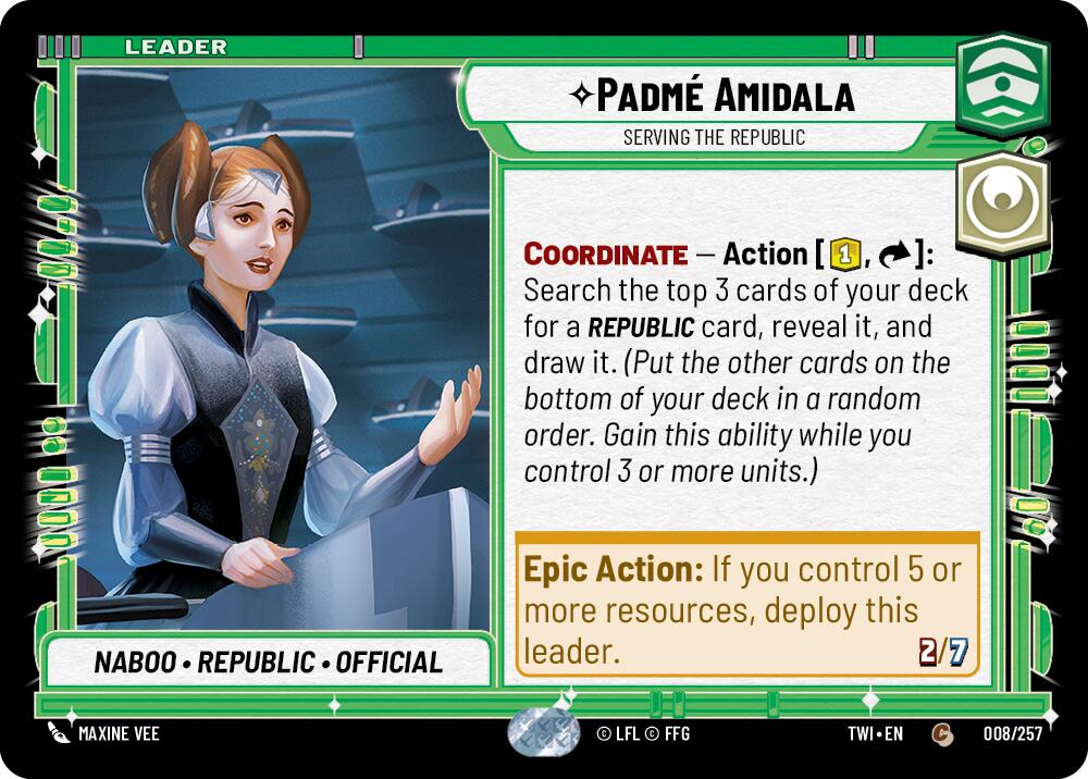 Padme Amidala - Serving the Republic (008/257) (008/257) [Twilight of the Republic] | Fandemonia Ltd