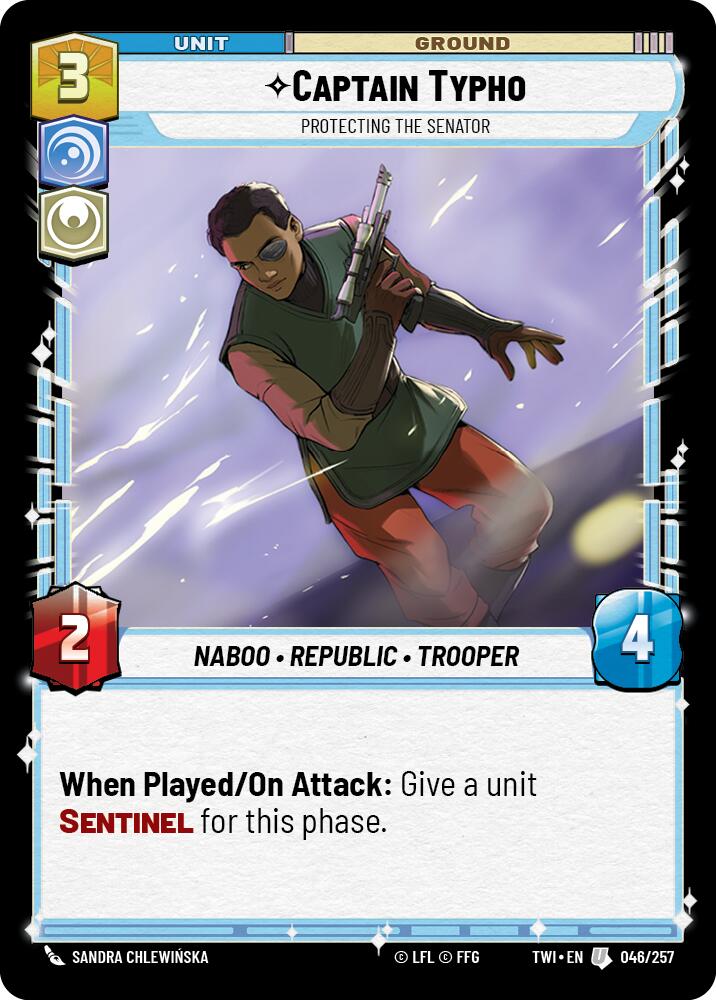 Captain Typho - Protecting the Senator (046/257) (046/257) [Twilight of the Republic] | Fandemonia Ltd
