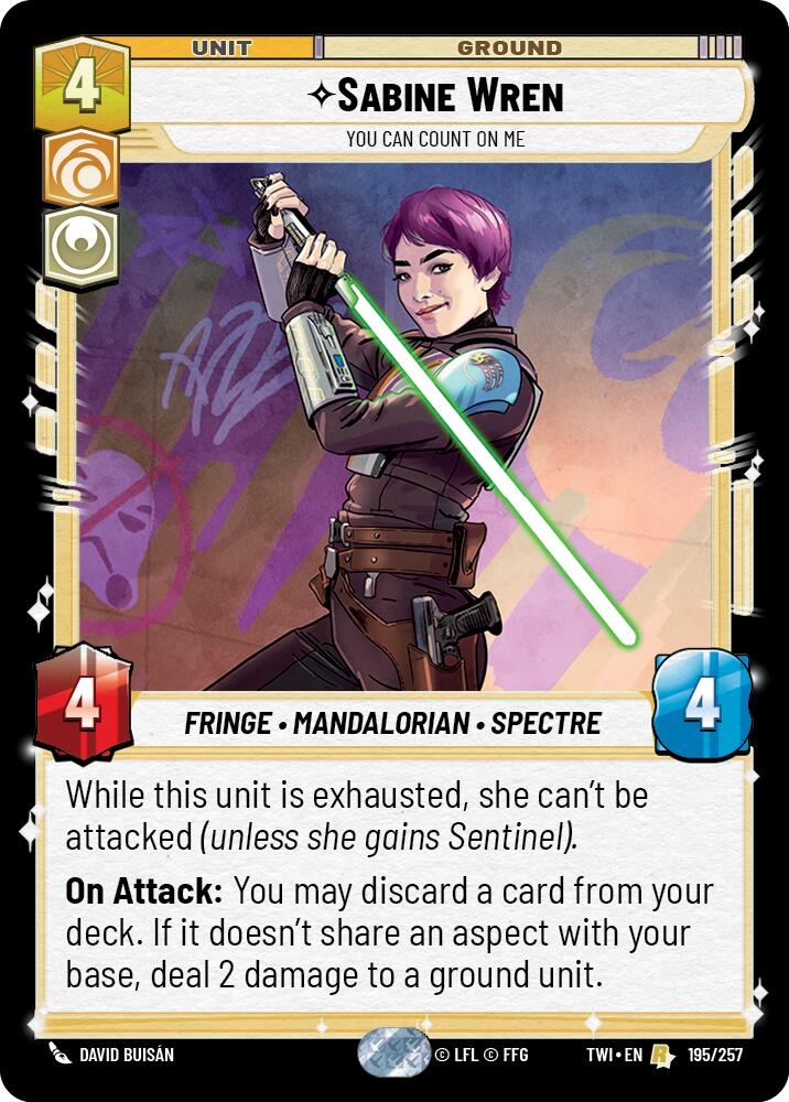 Sabine Wren - You Can Count On Me (195/257) (195/257) [Twilight of the Republic] | Fandemonia Ltd