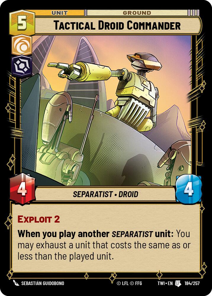 Tactical Droid Commander (184/257) (184/257) [Twilight of the Republic] | Fandemonia Ltd