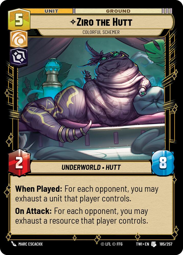 Ziro the Hutt - Colorful Schemer (185/257) (185/257) [Twilight of the Republic] | Fandemonia Ltd