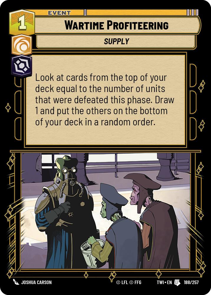 Wartime Profiteering (188/257) (188/257) [Twilight of the Republic] | Fandemonia Ltd