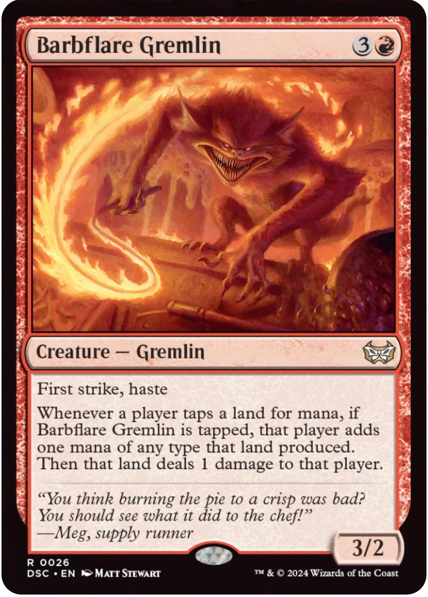 Barbflare Gremlin [Duskmourn: House of Horror Commander] | Fandemonia Ltd