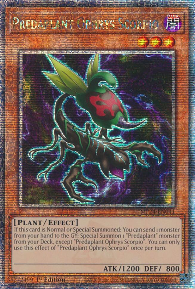 Predaplant Ophrys Scorpio [MP24-EN041] Quarter Century Secret Rare | Fandemonia Ltd