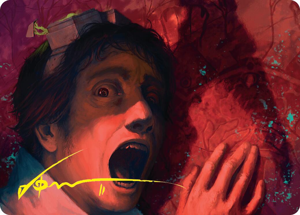 Murder Art Card (Gold-Stamped Signature) [Duskmourn: House of Horror Art Series] | Fandemonia Ltd