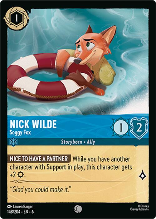 Nick Wilde - Soggy Fox (148/204) [Azurite Sea] | Fandemonia Ltd