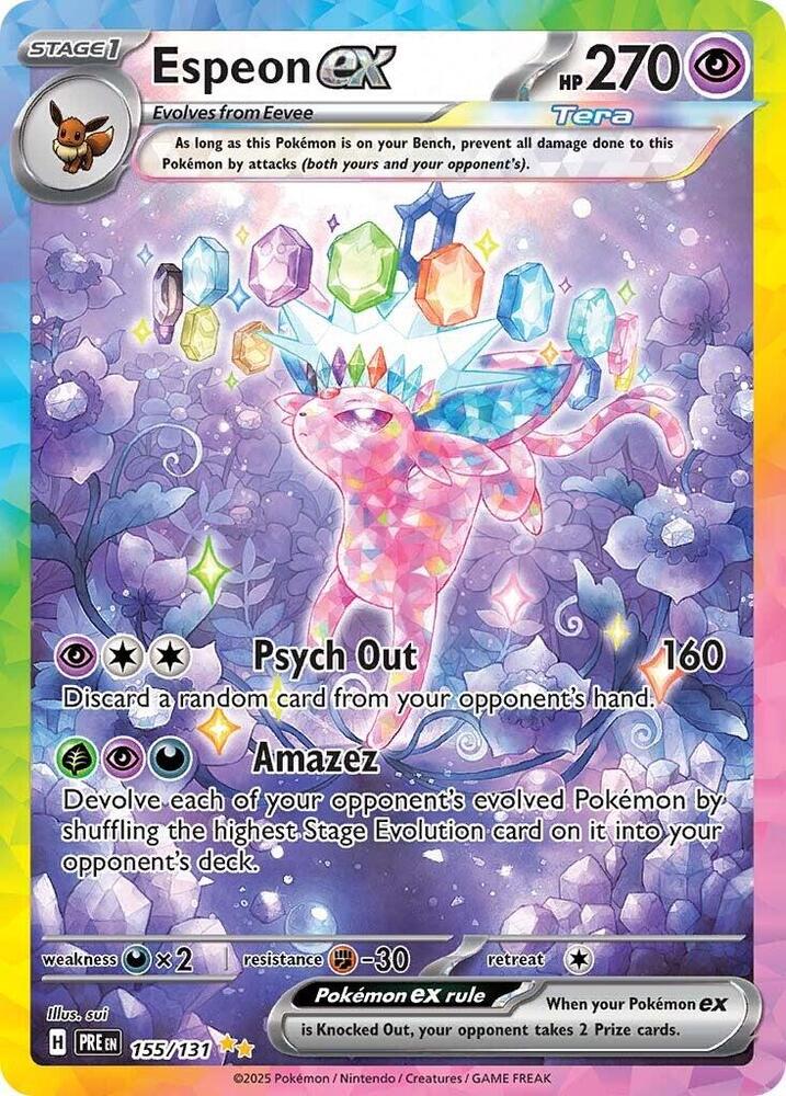 Espeon ex (155/131) [Scarlet & Violet: Prismatic Evolutions] | Fandemonia Ltd