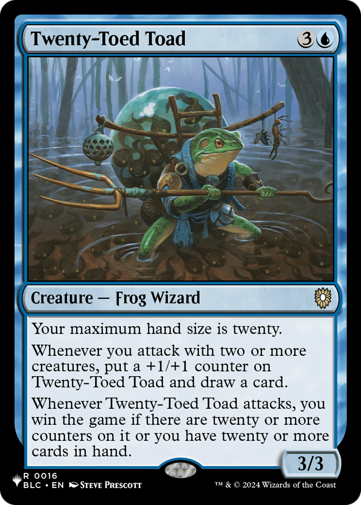 Twenty-Toed Toad [The List] | Fandemonia Ltd