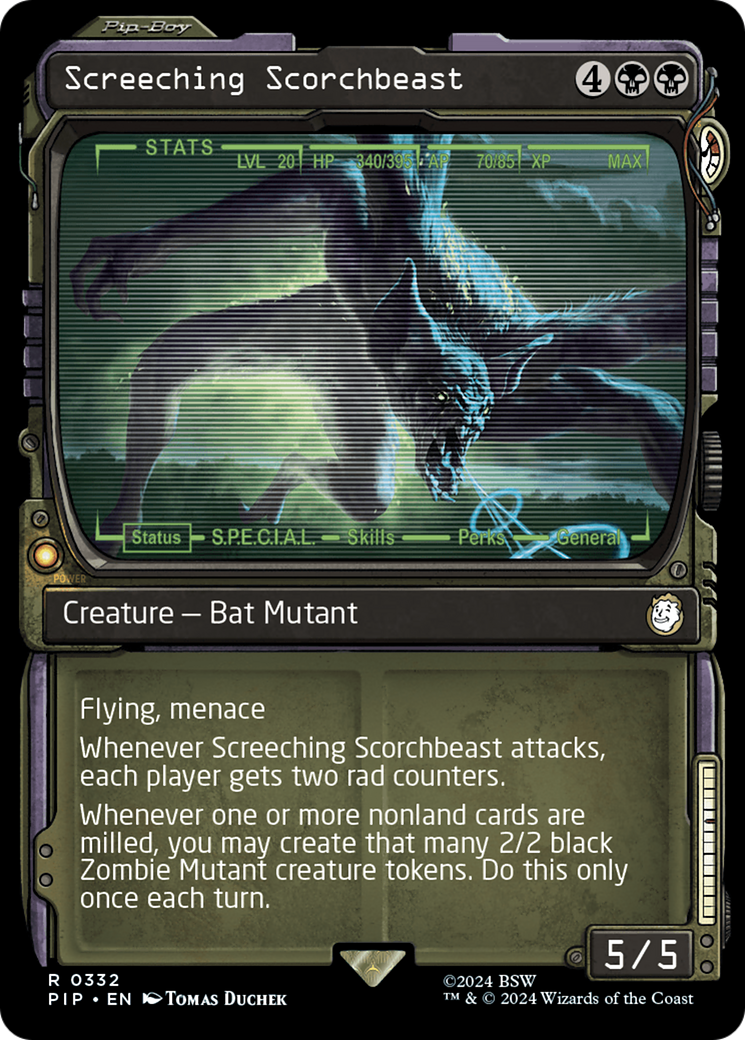 Screeching Scorchbeast (Showcase) [Fallout] | Fandemonia Ltd
