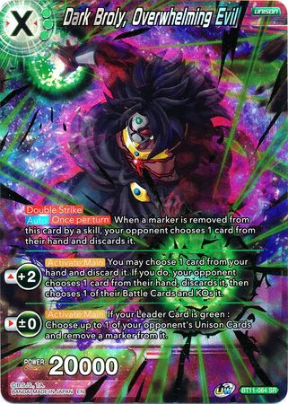 Dark Broly, Overwhelming Evil (BT11-064) [Vermilion Bloodline] | Fandemonia Ltd