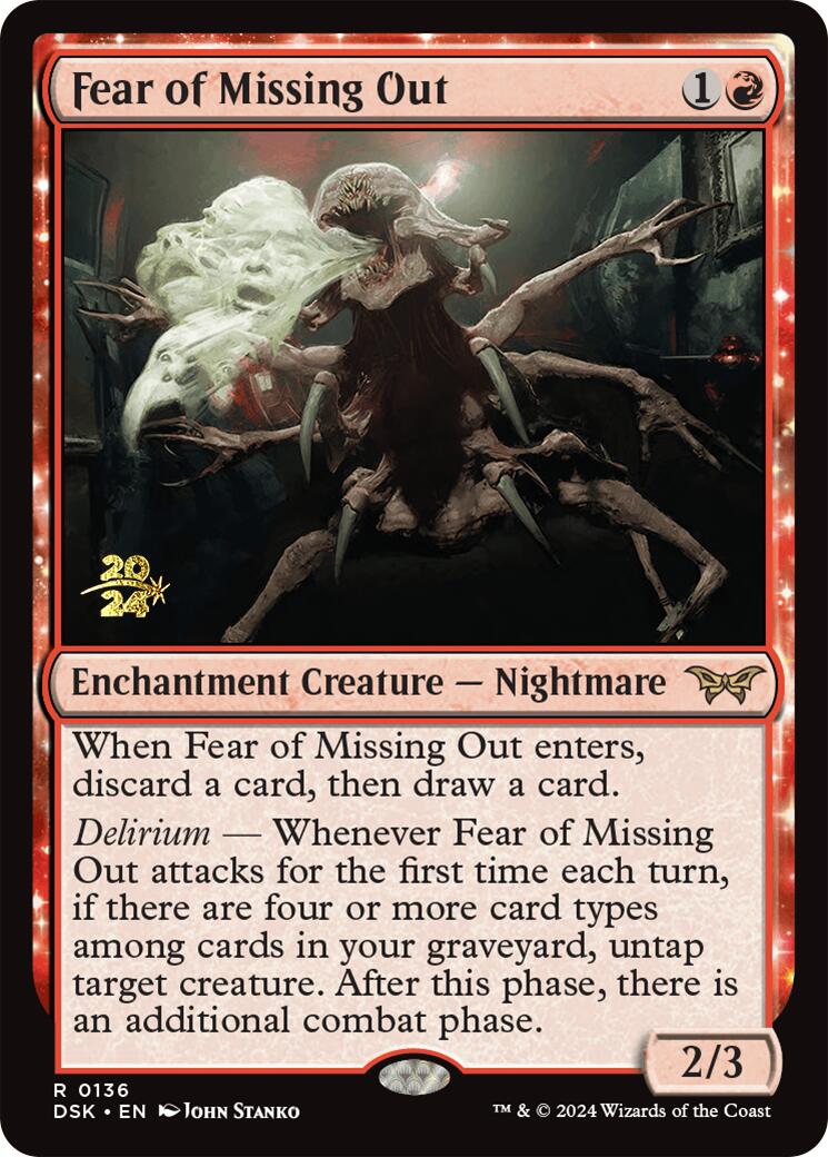 Fear of Missing Out [Duskmourn: House of Horror Prerelease Promos] | Fandemonia Ltd