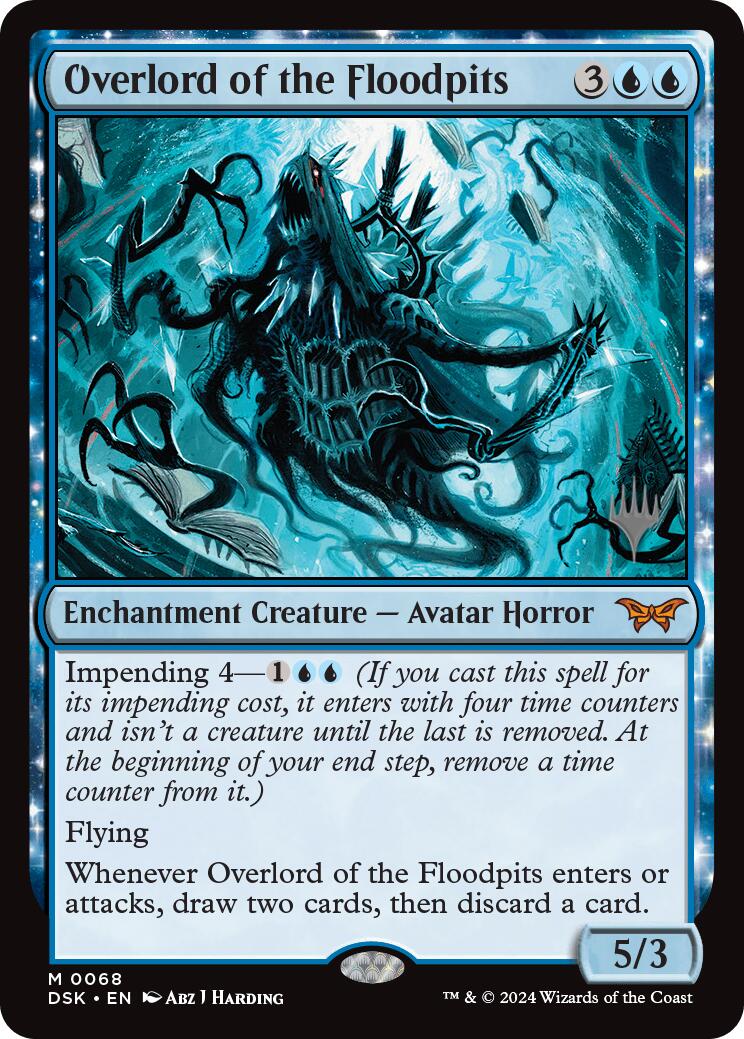 Overlord of the Floodpits (Promo Pack) [Duskmourn: House of Horror Promos] | Fandemonia Ltd