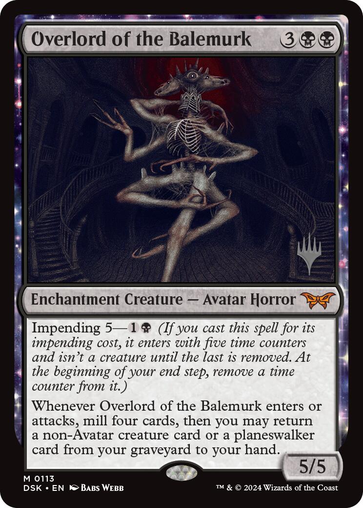 Overlord of the Balemurk (Promo Pack) [Duskmourn: House of Horror Promos] | Fandemonia Ltd