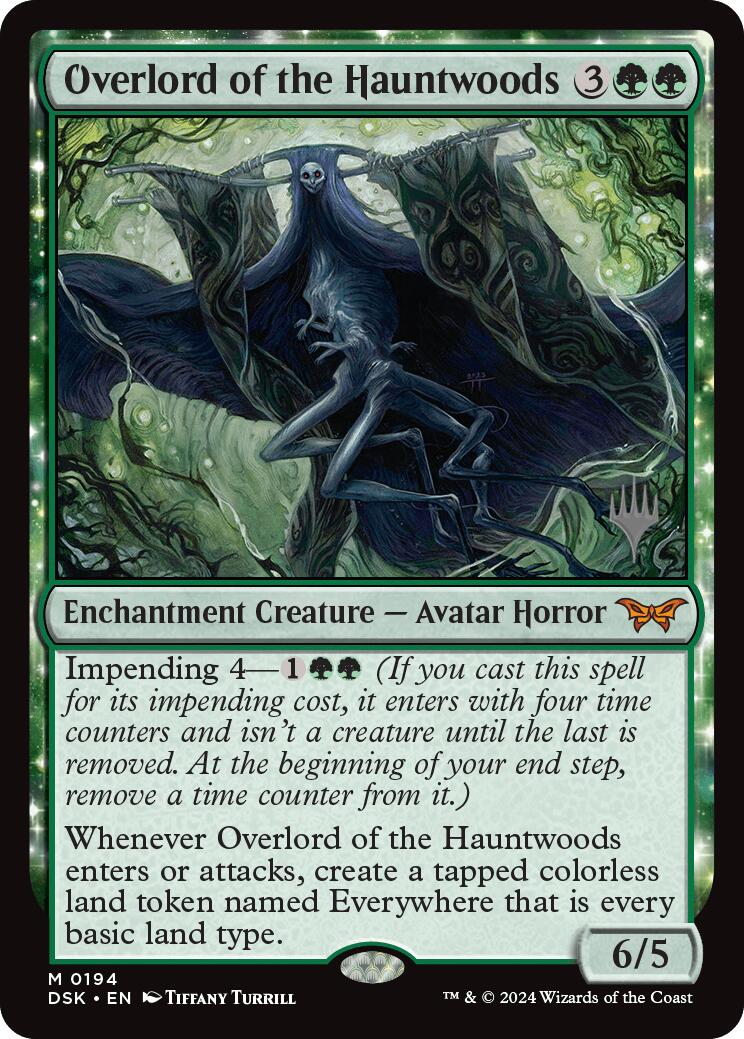 Overlord of the Hauntwoods (Promo Pack) [Duskmourn: House of Horror Promos] | Fandemonia Ltd