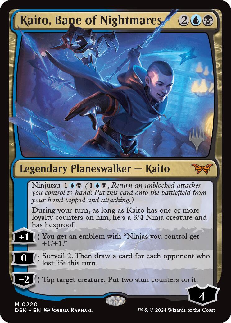 Kaito, Bane of Nightmares (Promo Pack) [Duskmourn: House of Horror Promos] | Fandemonia Ltd