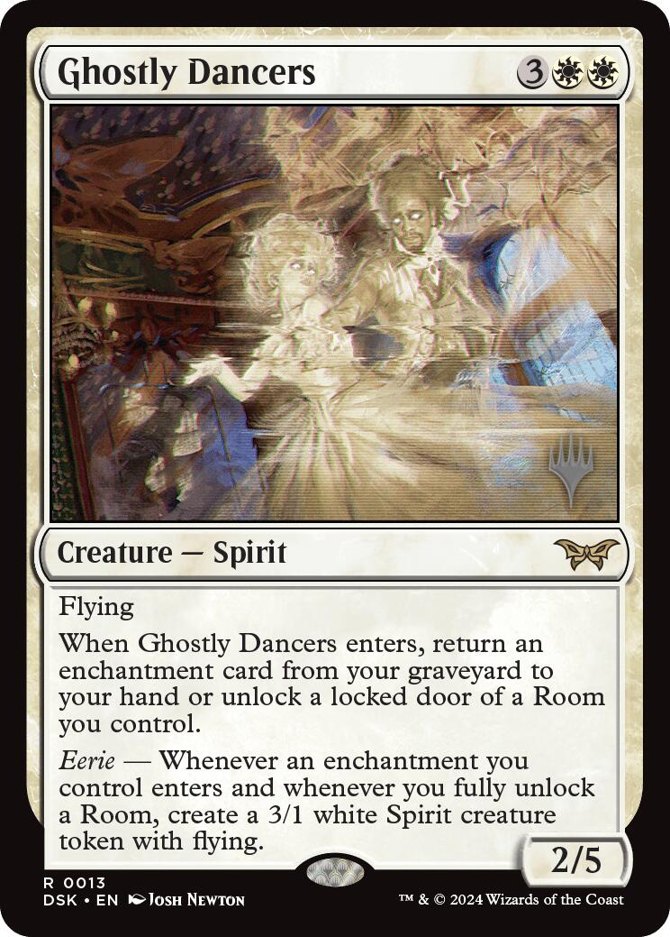Ghostly Dancers (Promo Pack) [Duskmourn: House of Horror Promos] | Fandemonia Ltd