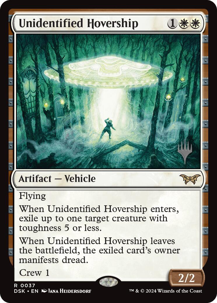 Unidentified Hovership (Promo Pack) [Duskmourn: House of Horror Promos] | Fandemonia Ltd