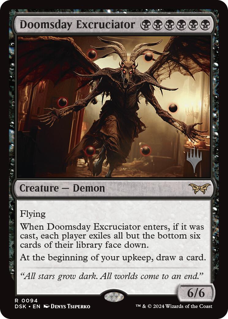 Doomsday Excruciator (Promo Pack) [Duskmourn: House of Horror Promos] | Fandemonia Ltd