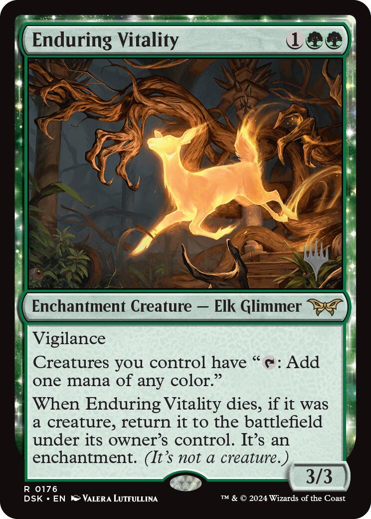 Enduring Vitality (Promo Pack) [Duskmourn: House of Horror Promos] | Fandemonia Ltd