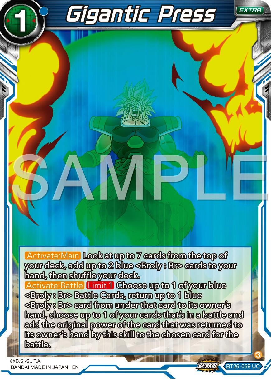 Gigantic Press (BT26-059) [Ultimate Advent] | Fandemonia Ltd
