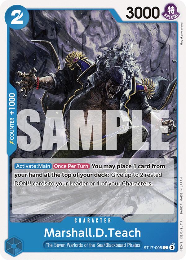 Marshall.D.Teach [Starter Deck: Blue Donquixote Doflamingo] | Fandemonia Ltd