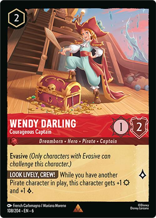Wendy Darling - Courageous Captain (108/204) [Azurite Sea] | Fandemonia Ltd