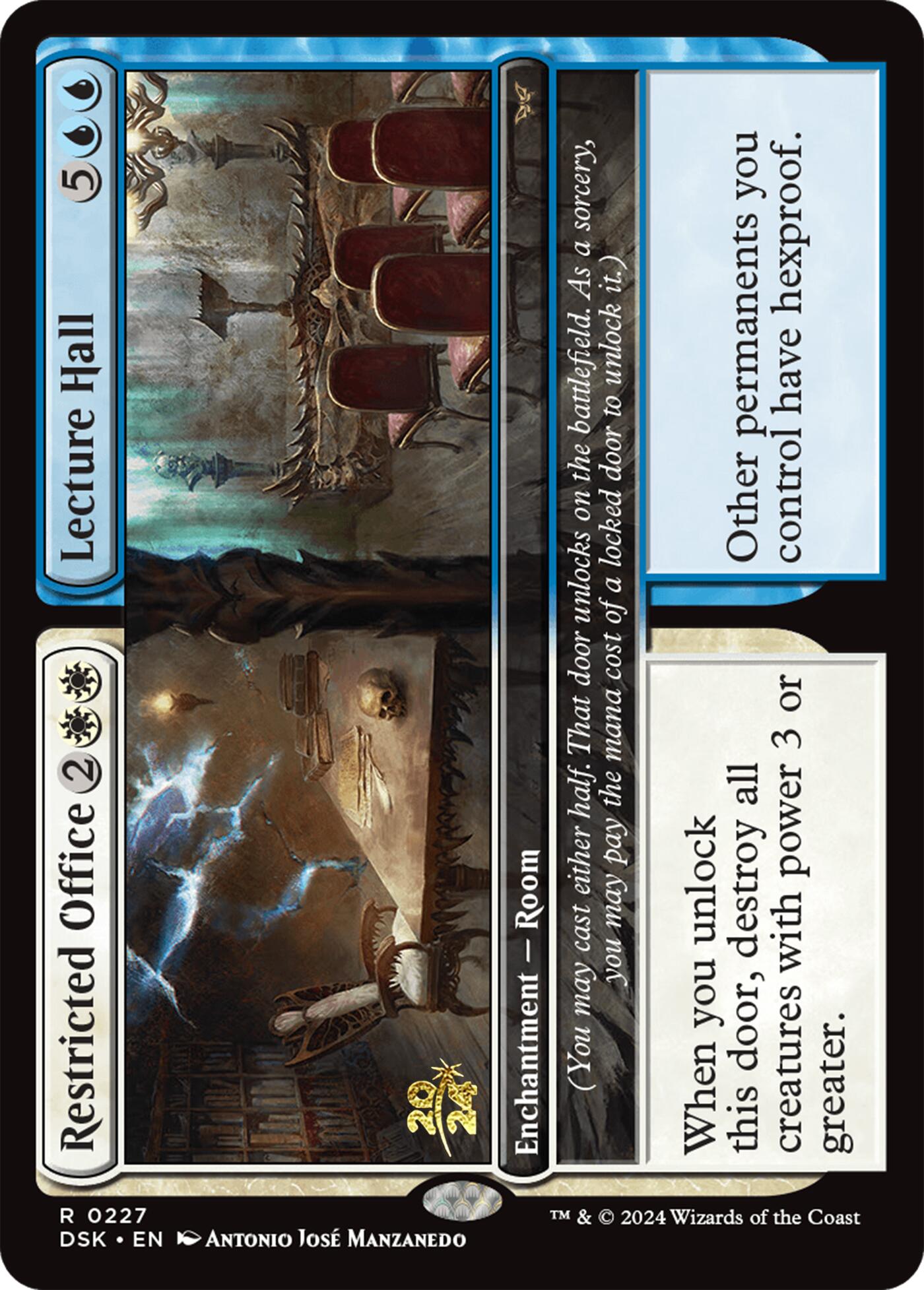 Restricted Office // Lecture Hall [Duskmourn: House of Horror Prerelease Promos] | Fandemonia Ltd