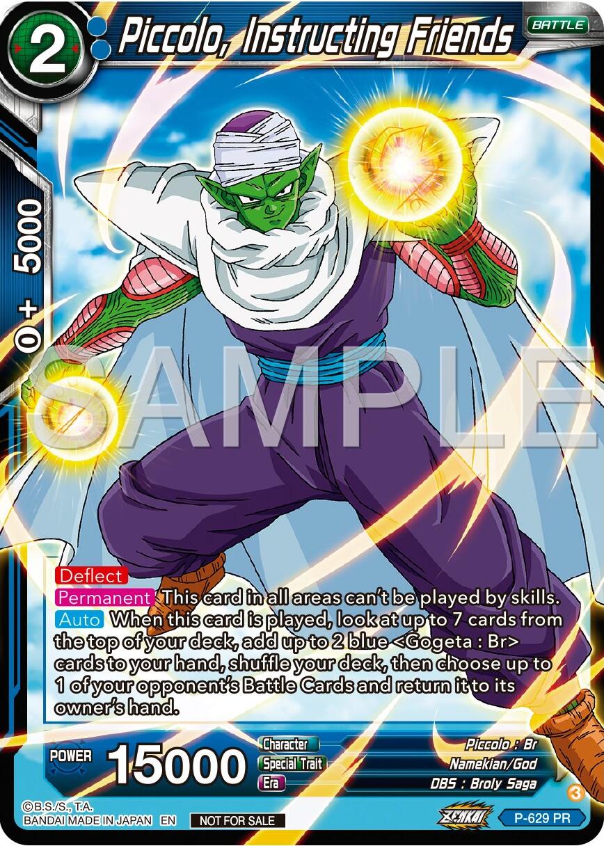 Piccolo, Instructing Friends (Zenkai Series Tournament Pack Vol.9) (P-629) [Promotion Cards] | Fandemonia Ltd