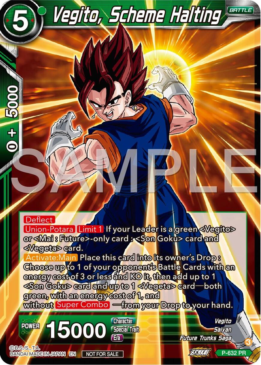 Vegito, Scheme Halting (Zenkai Series Tournament Pack Vol.9) (P-632) [Promotion Cards] | Fandemonia Ltd