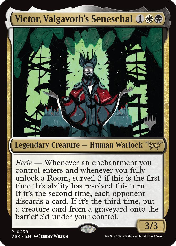 Victor, Valgavoth's Seneschal (Promo Pack) [Duskmourn: House of Horror Promos] | Fandemonia Ltd