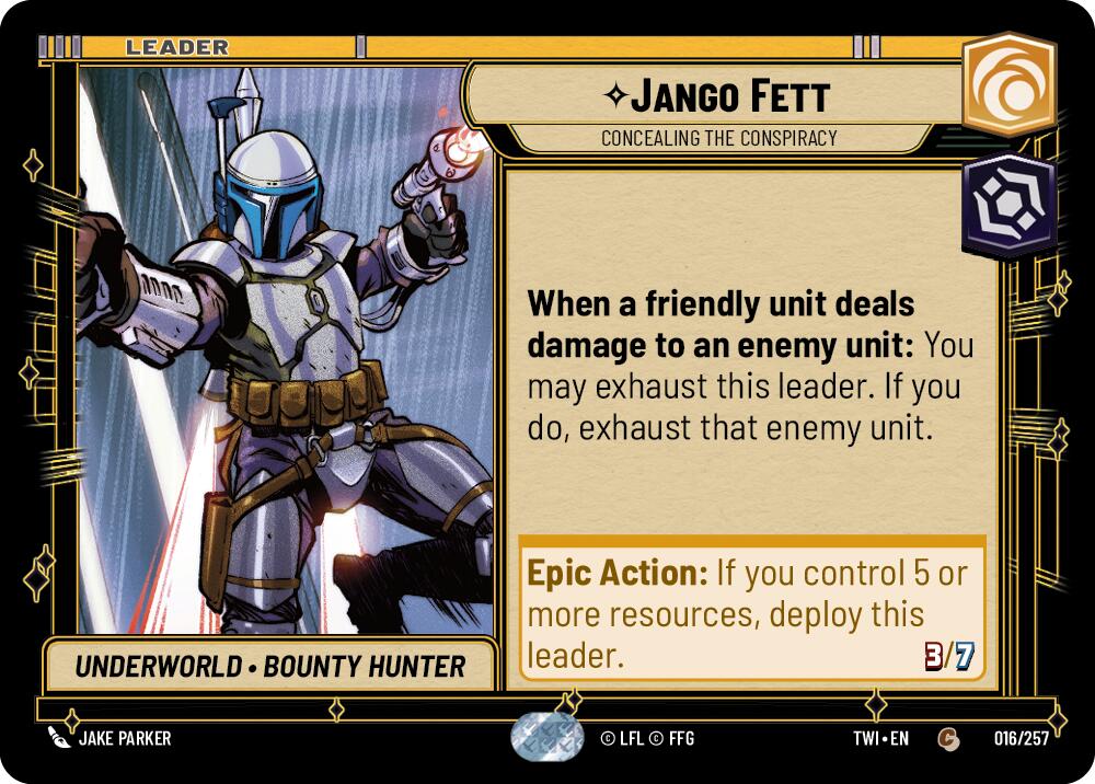 Jango Fett - Concealing the Conspiracy (016/257) (016/257) [Twilight of the Republic] | Fandemonia Ltd