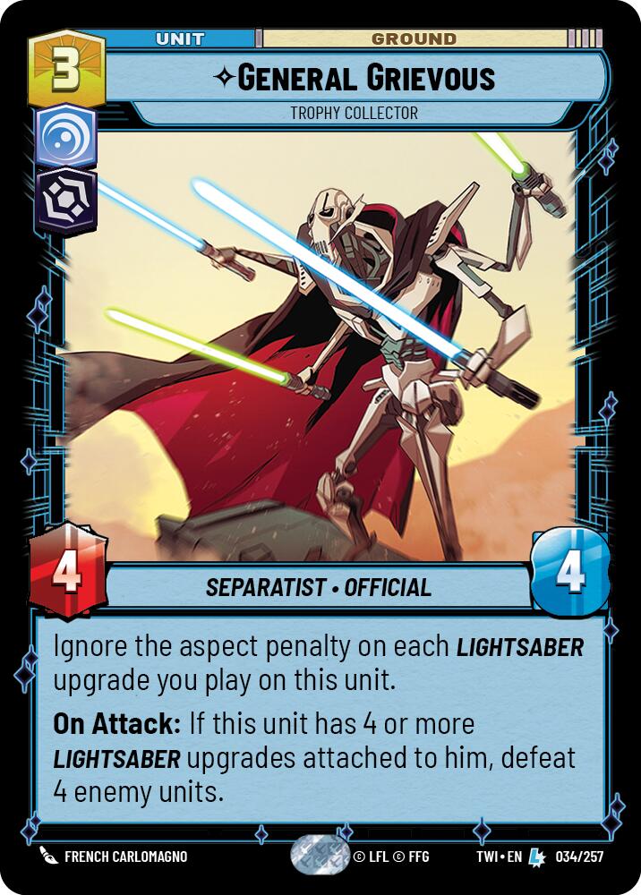 General Grievous - Trophy Collector (034/257) (034/257) [Twilight of the Republic] | Fandemonia Ltd