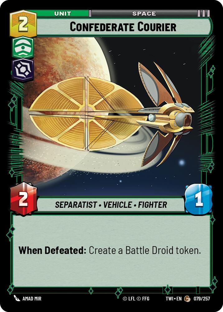 Confederate Courier (079/257) (079/257) [Twilight of the Republic] | Fandemonia Ltd