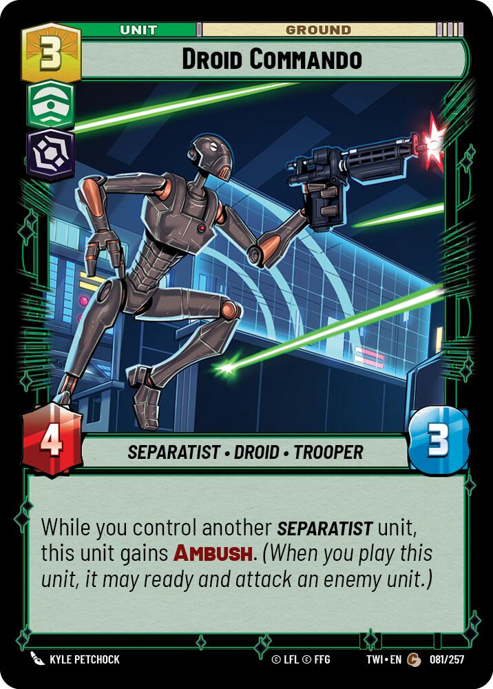 Droid Commando (081/257) (081/257) [Twilight of the Republic] | Fandemonia Ltd