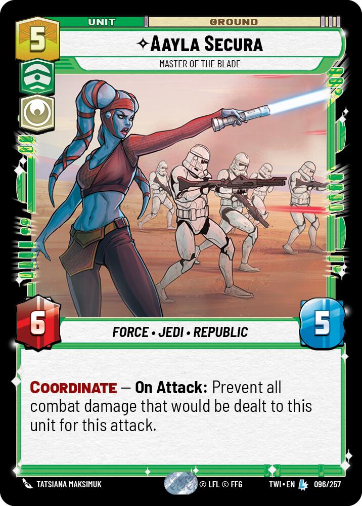 Aayla Secura - Master of the Blade (096/257) (096/257) [Twilight of the Republic] | Fandemonia Ltd