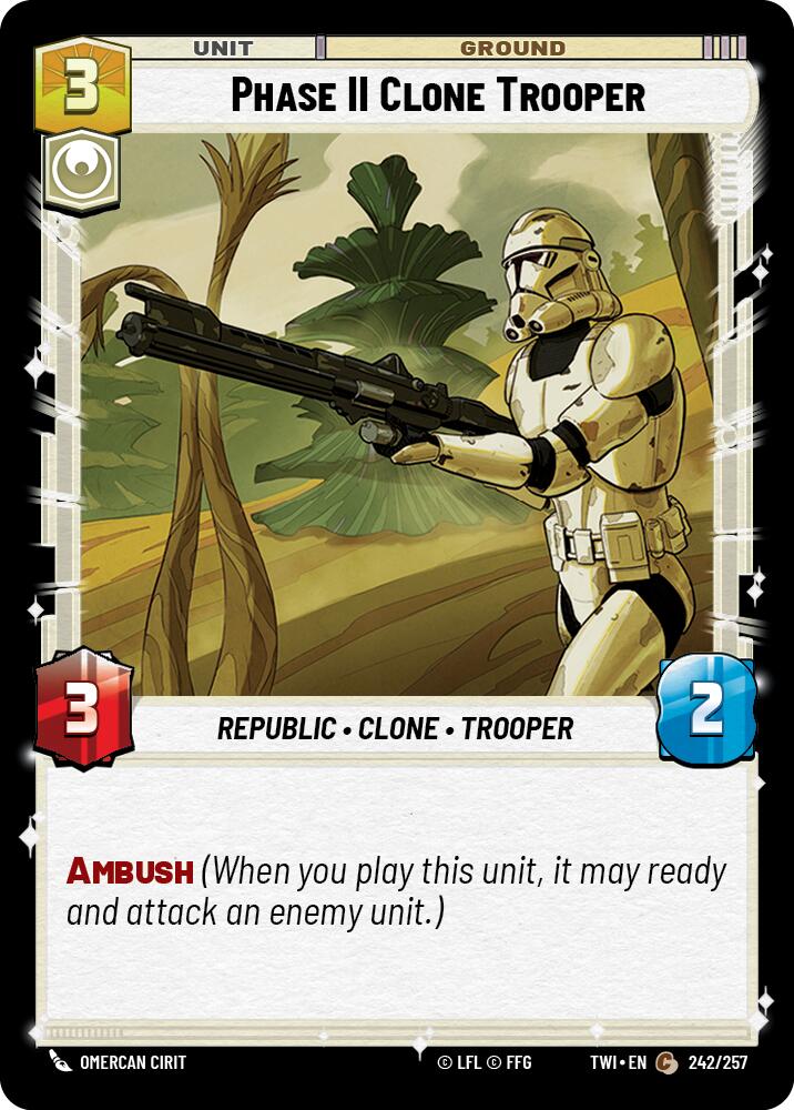 Phase II Clone Trooper (242/257) (242/257) [Twilight of the Republic] | Fandemonia Ltd