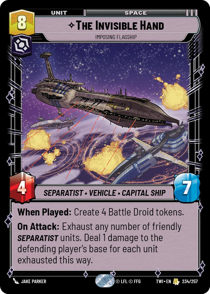 The Invisible Hand - Imposing Flagship (234/257) (234/257) [Twilight of the Republic] | Fandemonia Ltd