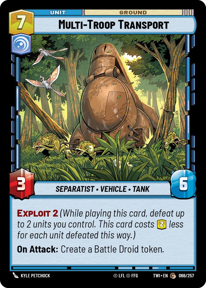 Multi-Troop Transport (066/257) (066/257) [Twilight of the Republic] | Fandemonia Ltd