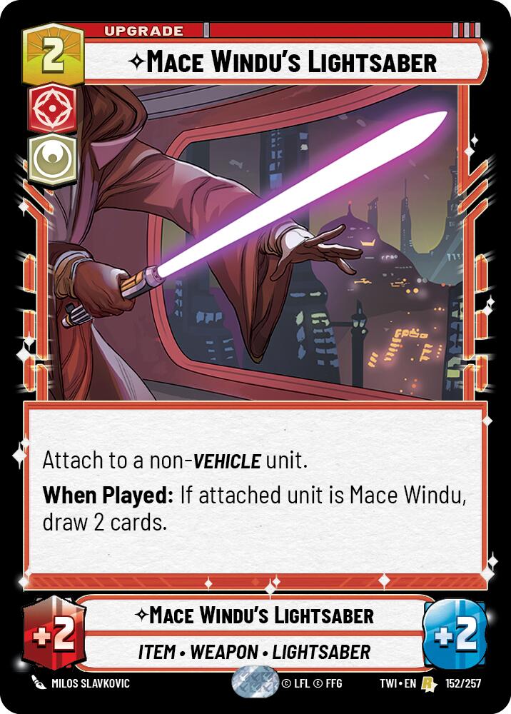 Mace Windu's Lightsaber (152/257) (152/257) [Twilight of the Republic] | Fandemonia Ltd