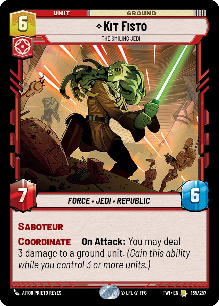 Kit Fisto - The Smiling Jedi (165/257) (165/257) [Twilight of the Republic] | Fandemonia Ltd